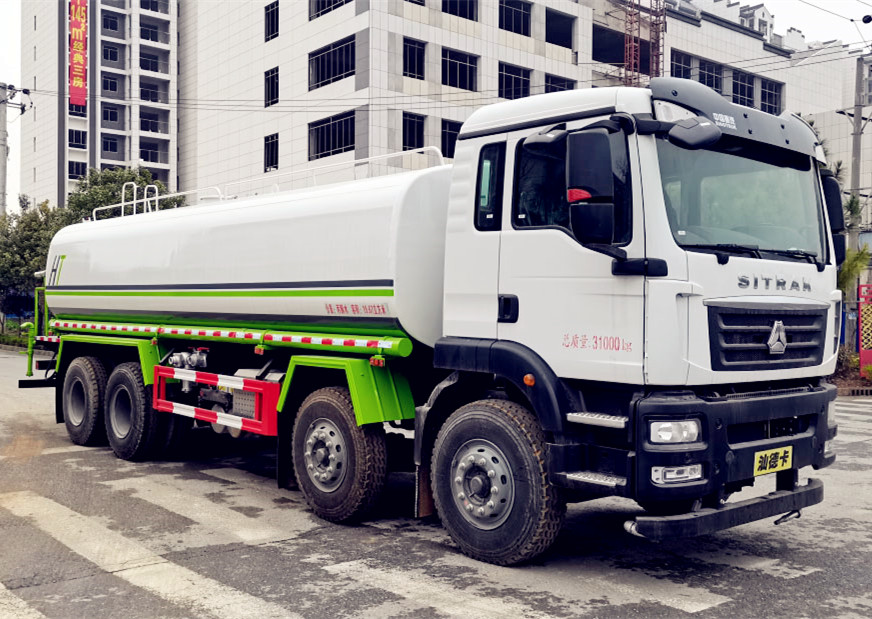 【24.3立方】重汽汕德卡前四后八灑水車